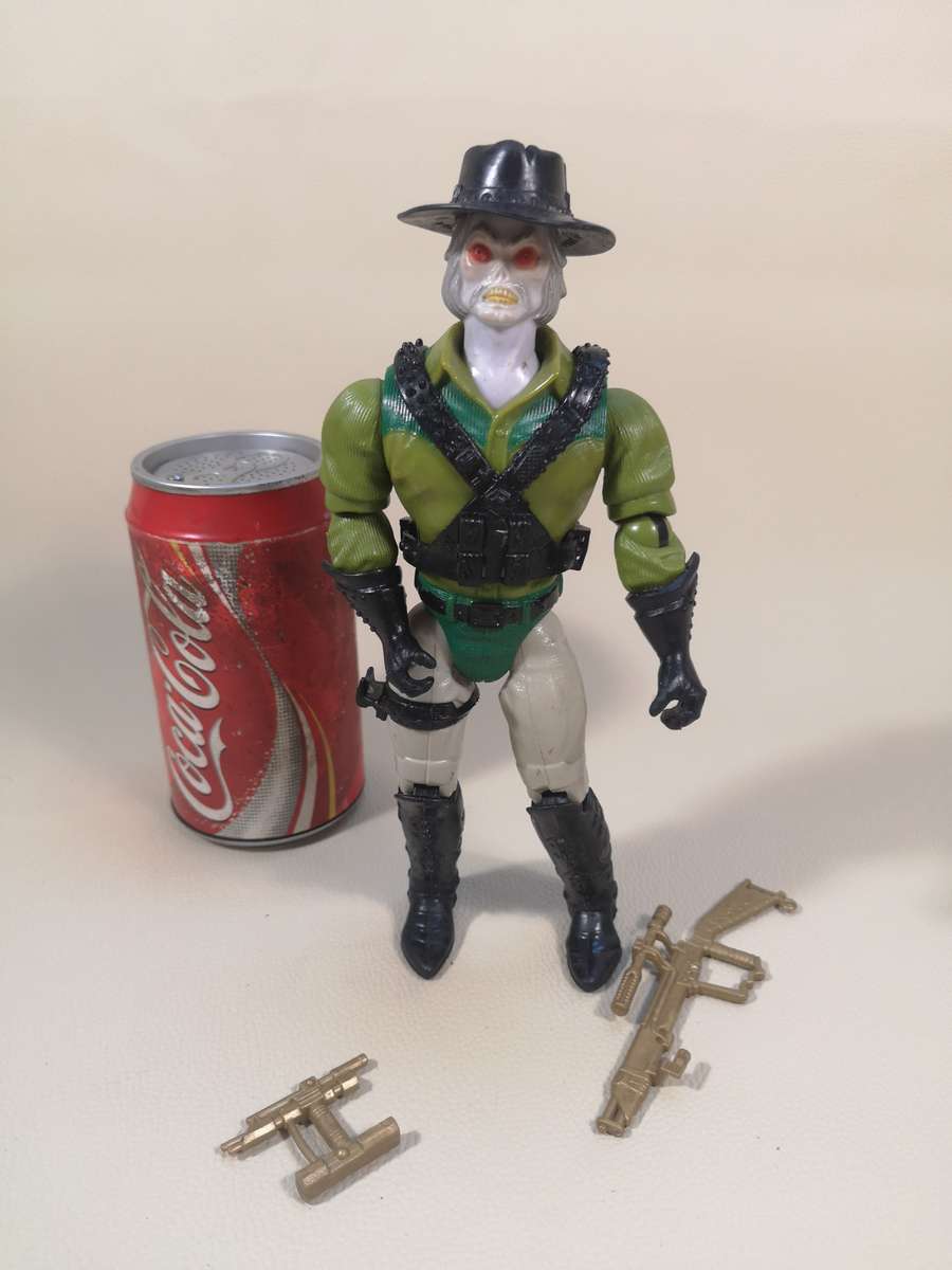 Vintage Bravestarr Laser Fire Quickdraw Tex Hex Action Figure Complete - 1986 Mattel