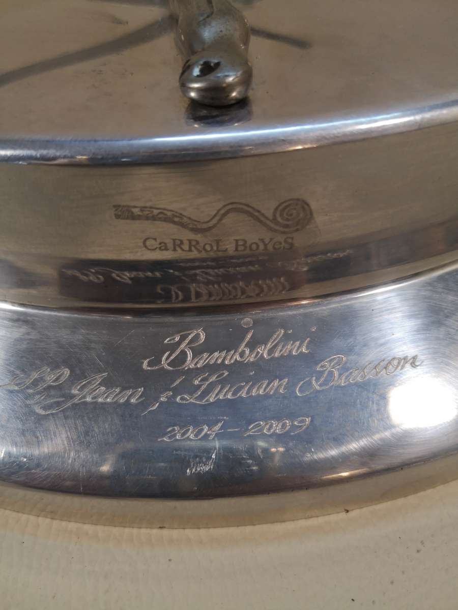 WOW !!! ORIGINAL CARROL BOYES FUNCTIONAL ART - MAN / WOMAN PATTERN QUARTZ WALL CLOCK