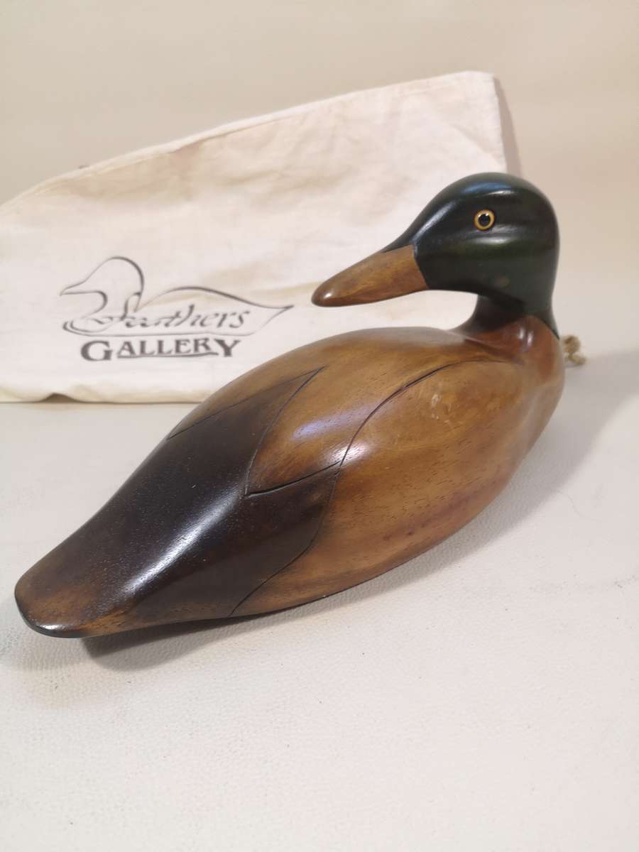 Limited Edition 139/2000 Feathers of Knysna Antique Duck with Original Cloth Bag