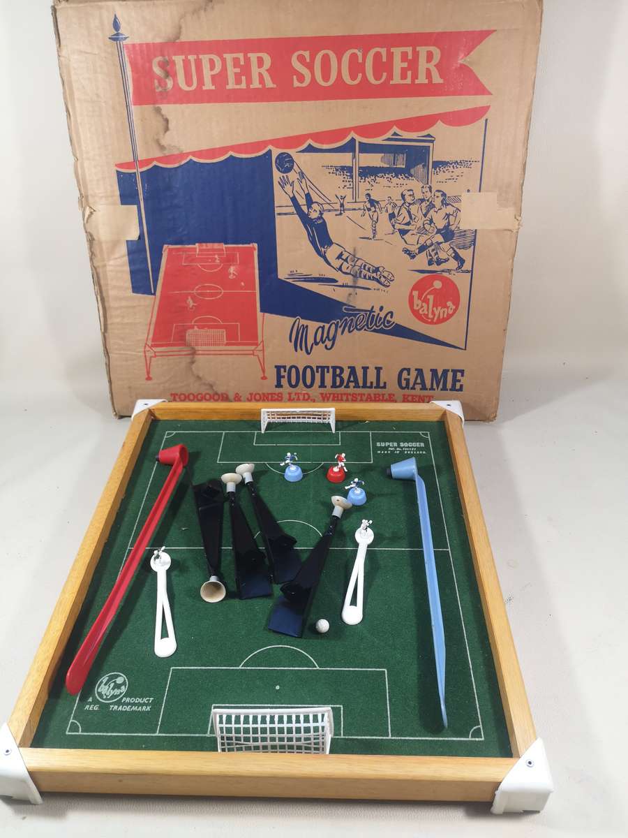 Super Soccer Vintage 1960s Magnetic Football Game By Balyna