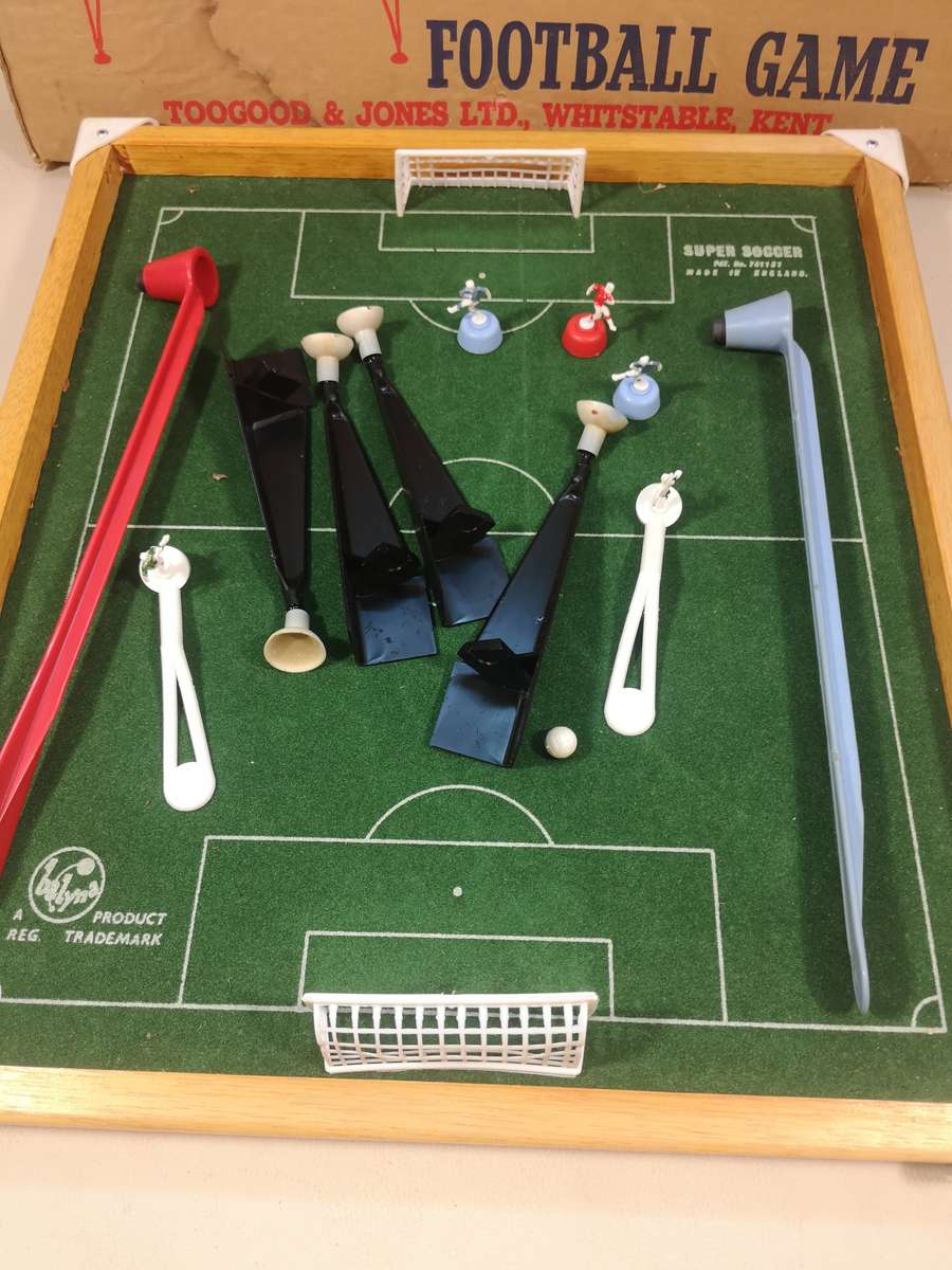 Super Soccer Vintage 1960s Magnetic Football Game By Balyna