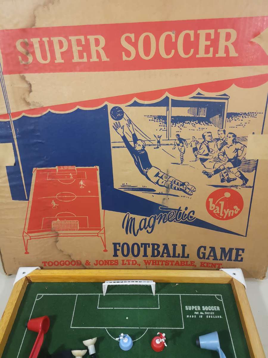 Super Soccer Vintage 1960s Magnetic Football Game By Balyna