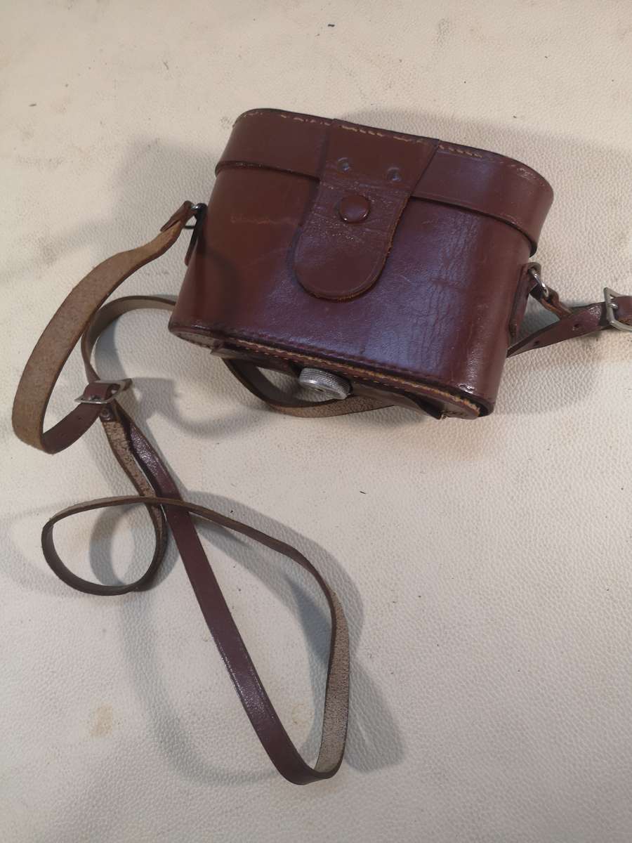 Vtg BALDA Baldinette Bellows Camera f/3.5 50mm Lens West Germany 1950s w/Case