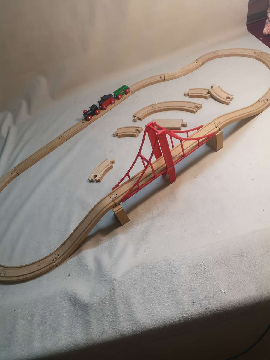 Complete Vintage Brio Wooden Train Set