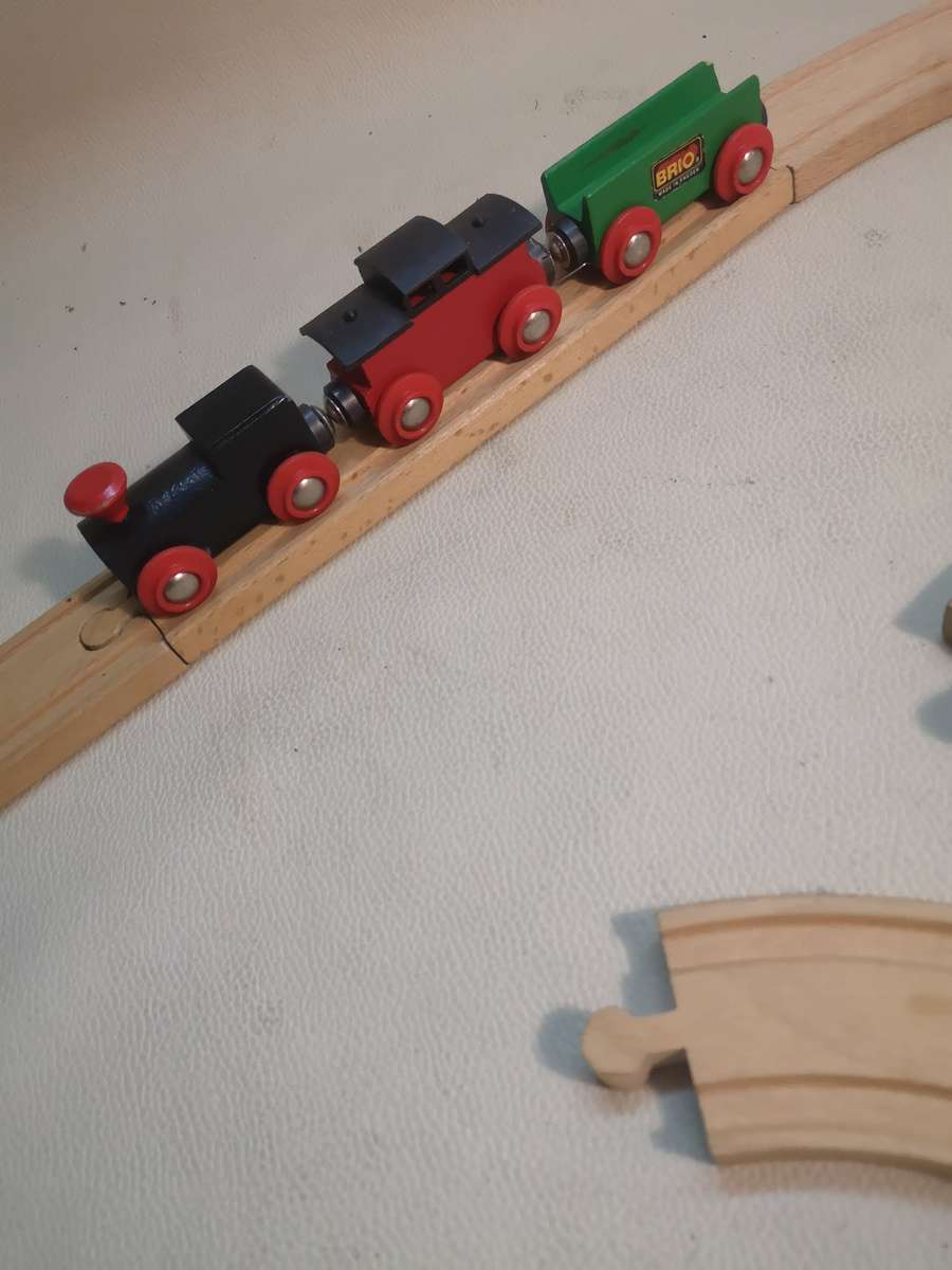 Complete Vintage Brio Wooden Train Set