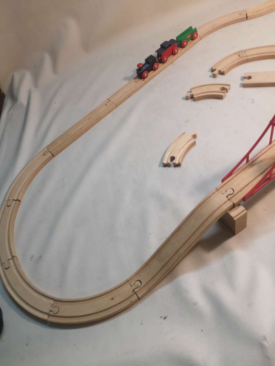 Complete Vintage Brio Wooden Train Set