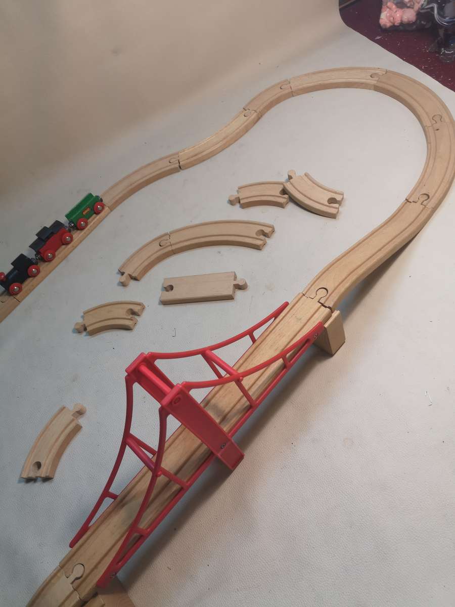 Complete Vintage Brio Wooden Train Set