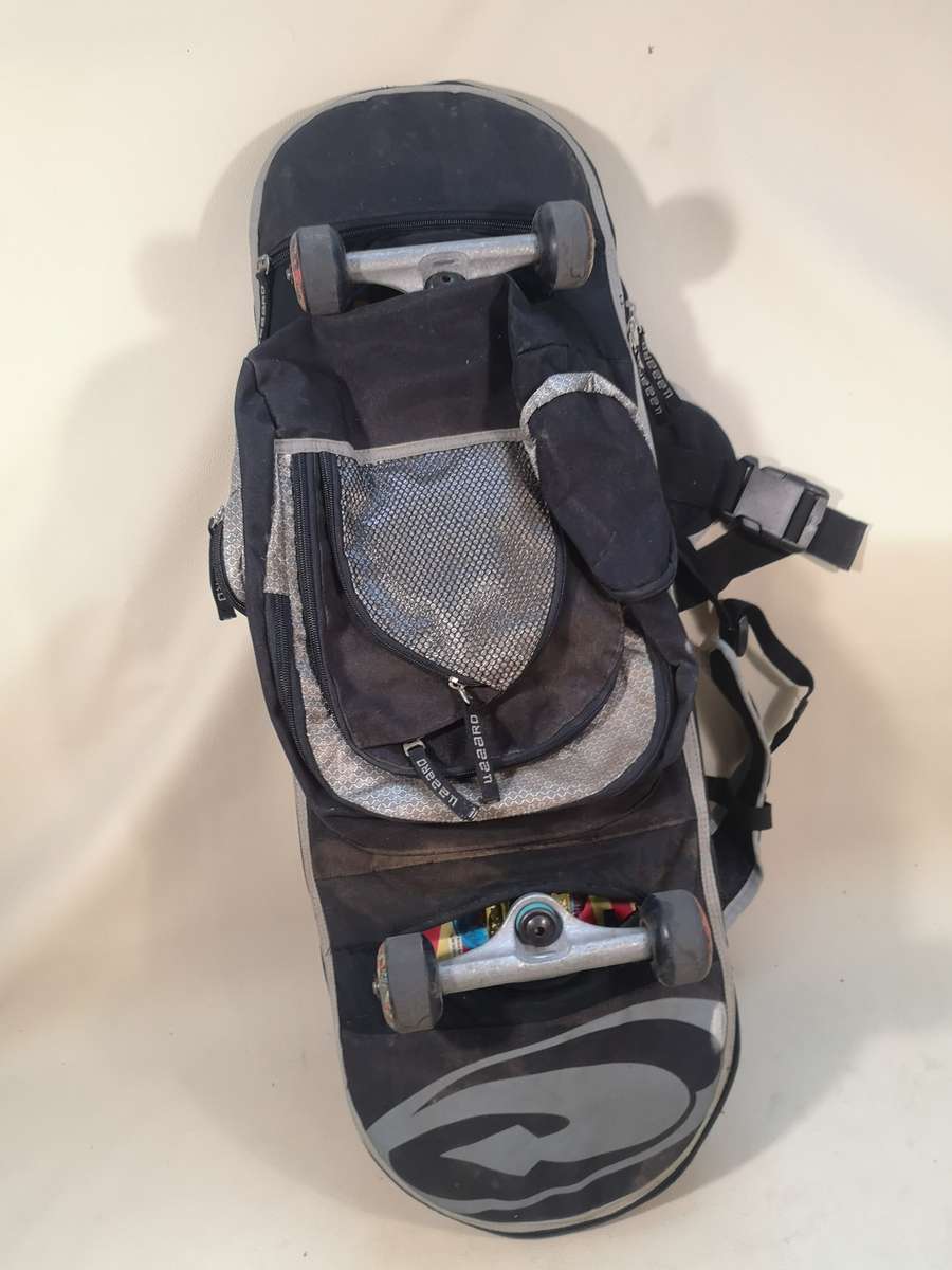 Awesome!! Vintage Tony Hawk Skateboard With Original Lizzard Skateboard Rucksack