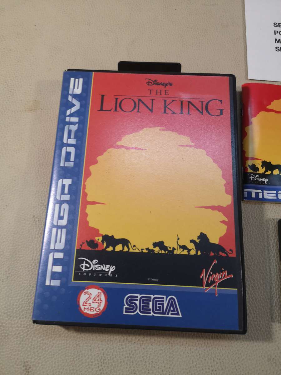 Amazing!!! Vintage Sega Mega Drive The Lion King Game Complete Like New in Box
