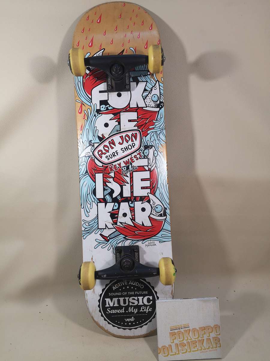 Awesome!!! Fokofpolisiekar Skateboard and CD Combo