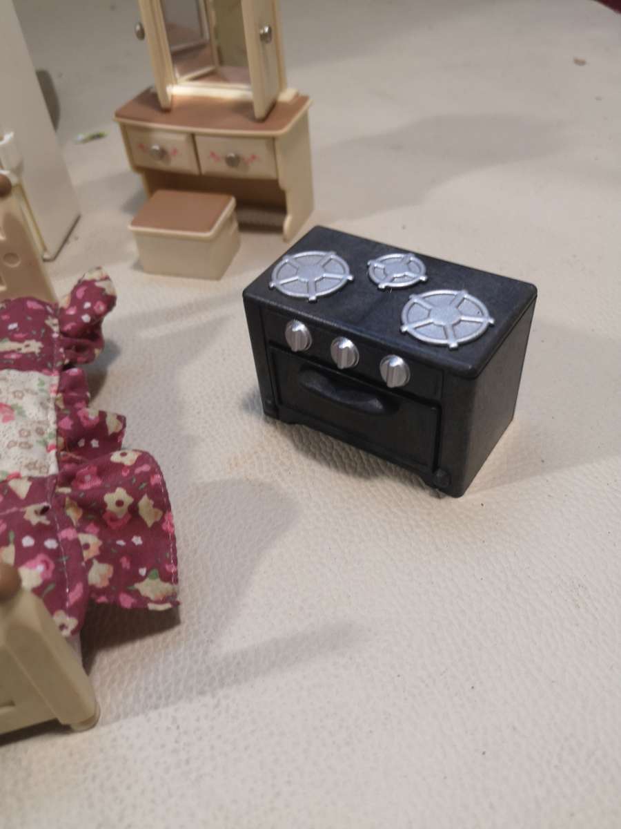 Magnificent Large Vintage Sylvanian Families red roof house  With all accessories and characters