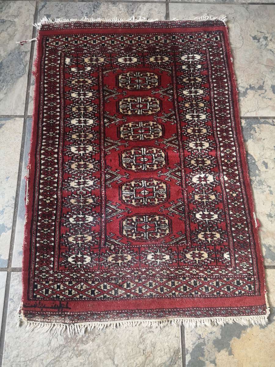 Handmade Afghan Rug Bokhara Rug Jaldar Bokhara Rug Small Mini Rug 90x61 cm