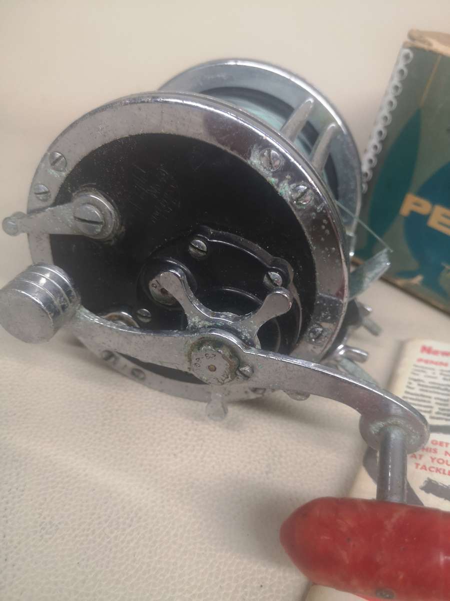 Vintage Penn No. 49 Deep Sea fishing reel with Original Box and Manual