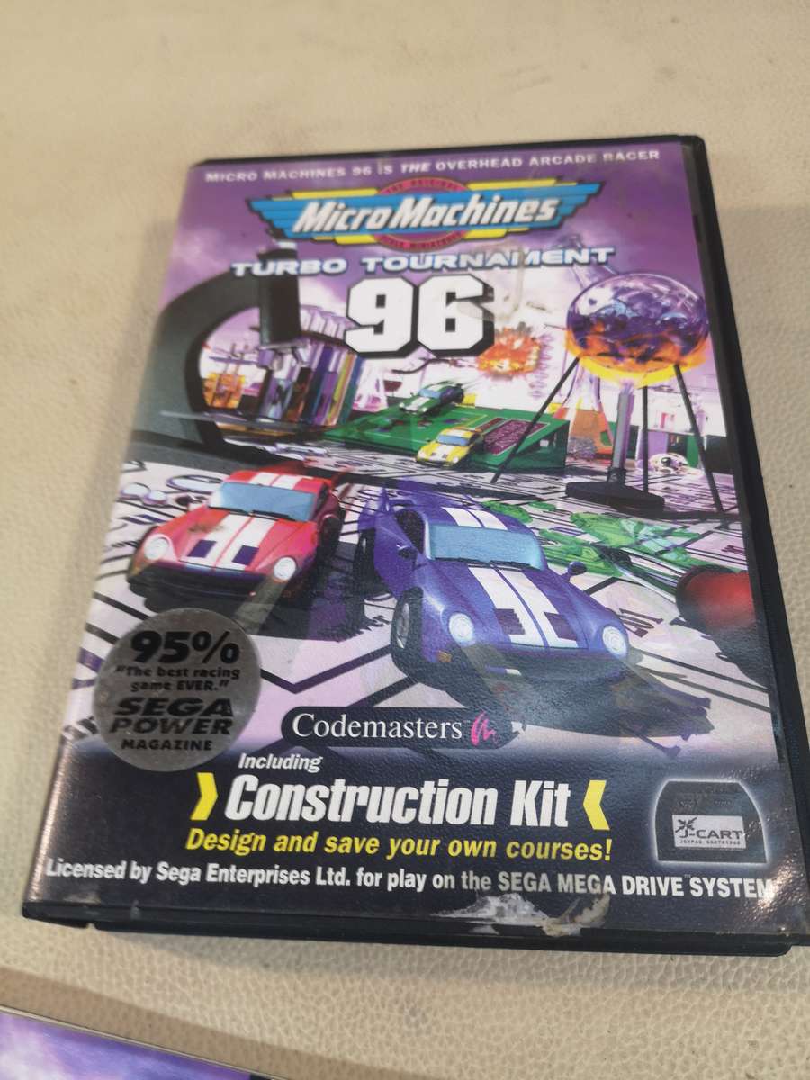 Complete Sega Mega Drive Micro Machines Turbo Tournament 96 + Box & Manual