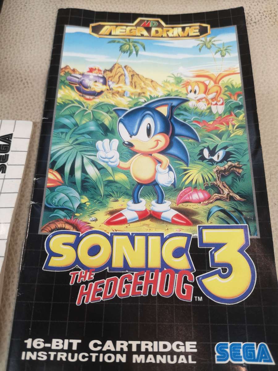 Complete Sega Mega Drive Sonic The Hedgehog 3 + Box & Manual