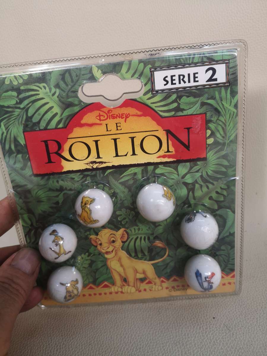 RARE VINTAGE 90'S THE LION KING MARBLES DISNEY ICOLO FRANCE NEW SEALED !