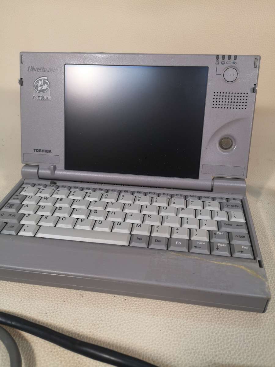 Vintage 1990's Toshiba Libretto 50CT Mini Laptop with Stiffy and CD Drive