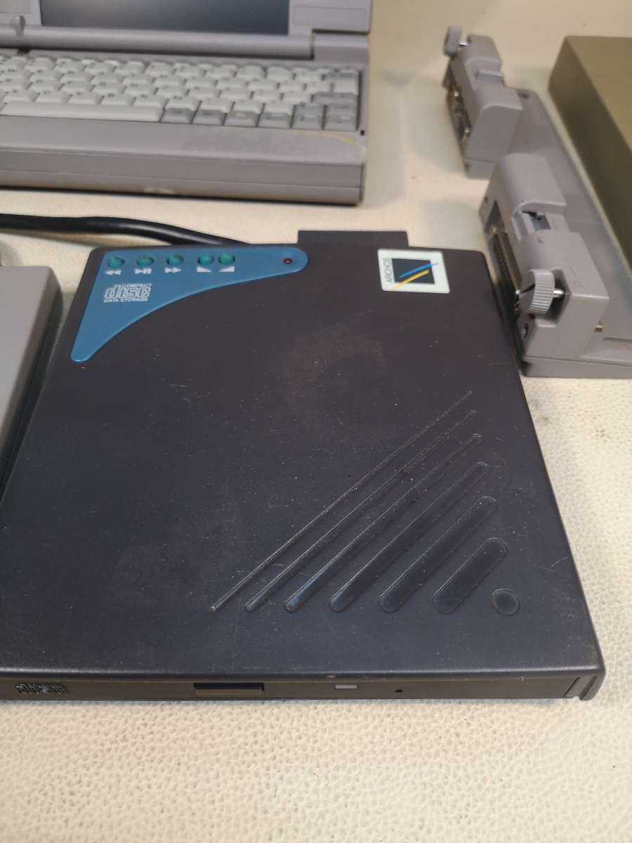 Vintage 1990's Toshiba Libretto 50CT Mini Laptop with Stiffy and CD Drive