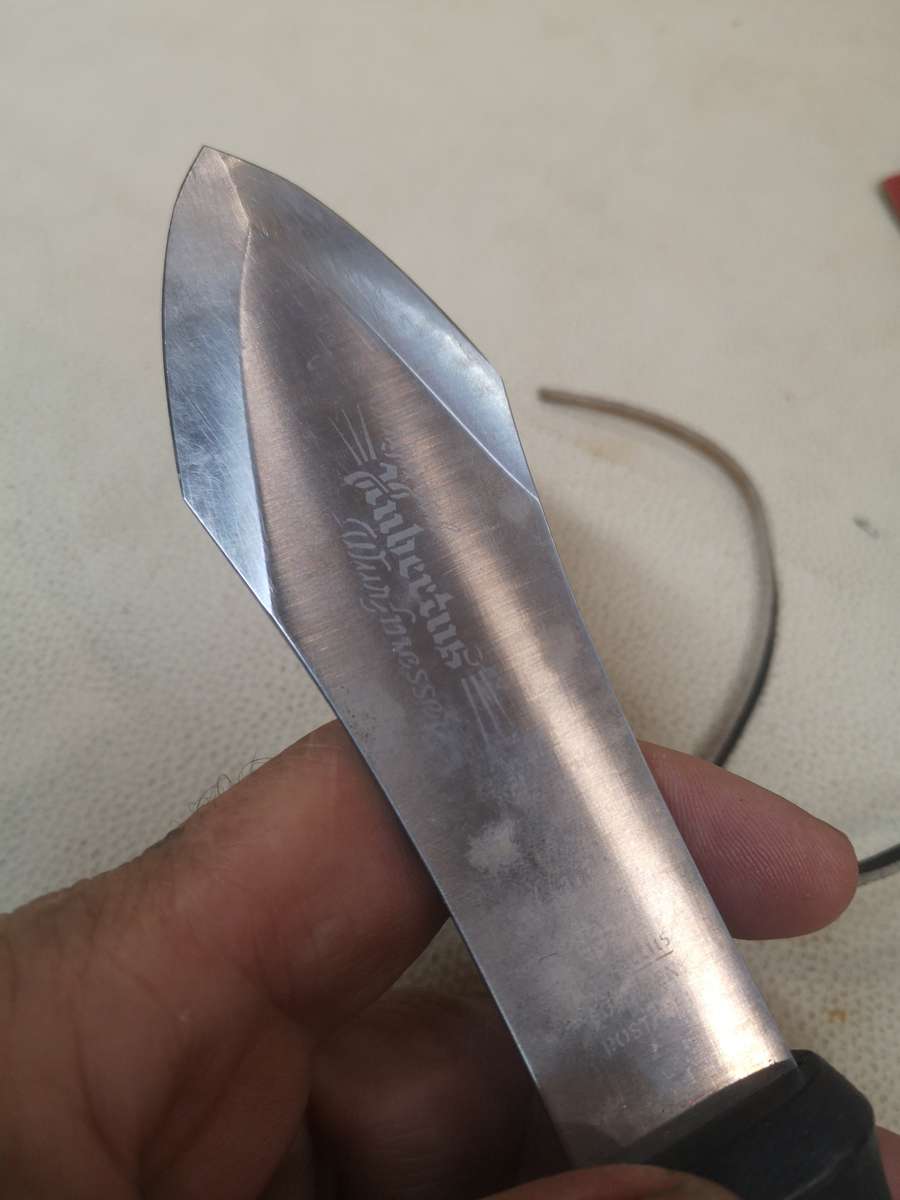 Vintage Hubertus Solingen Rostfrei Throwing Knife - Made in Germany