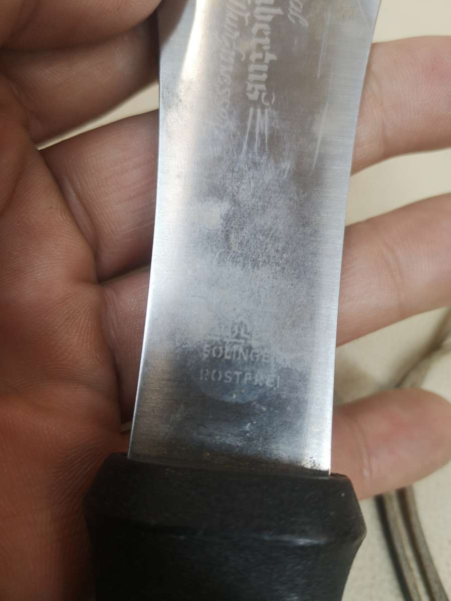 Vintage Hubertus Solingen Rostfrei Throwing Knife - Made in Germany