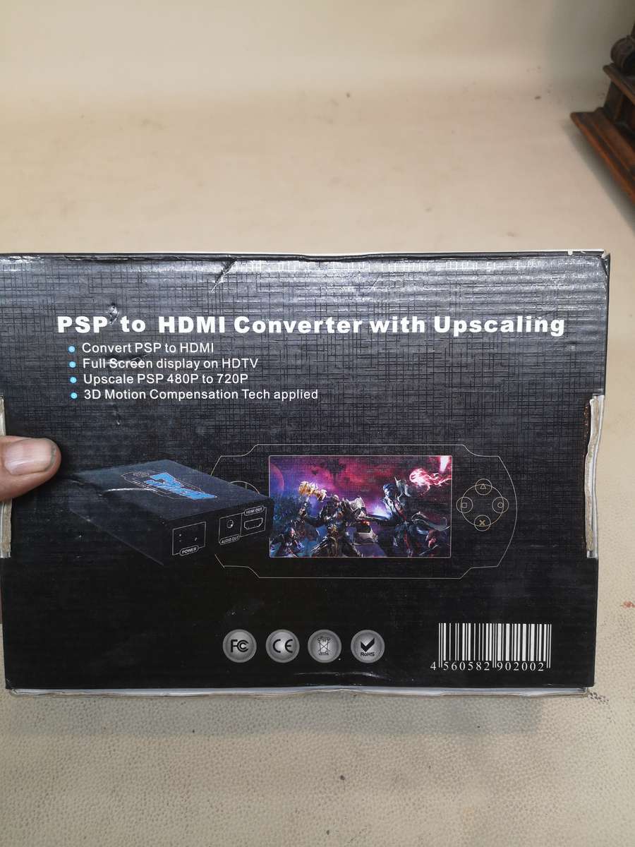 PSP to HDMI Full Screen Converter - Upscale 480P to 720P
