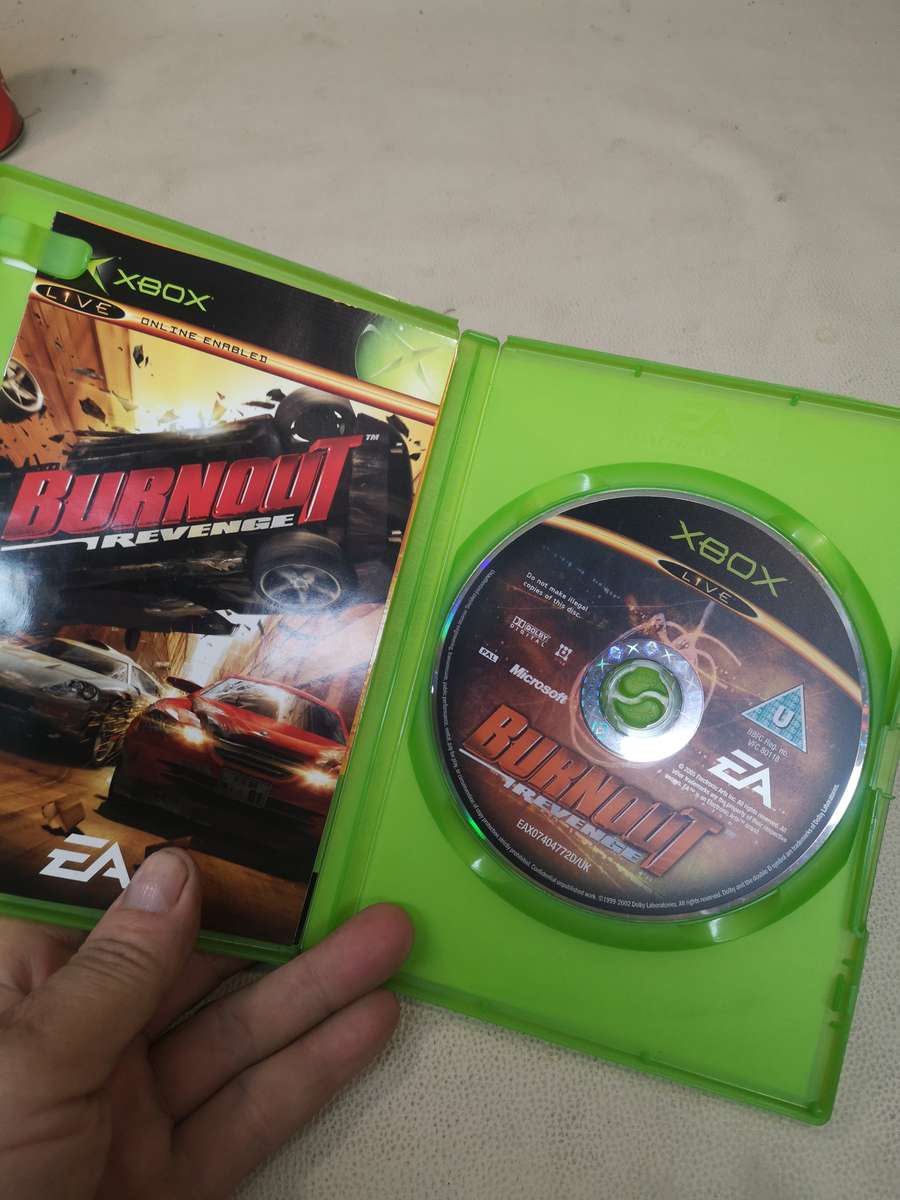 Burnout Revenge (Microsoft Xbox, 2005) CIB Complete With Manual Tested Working
