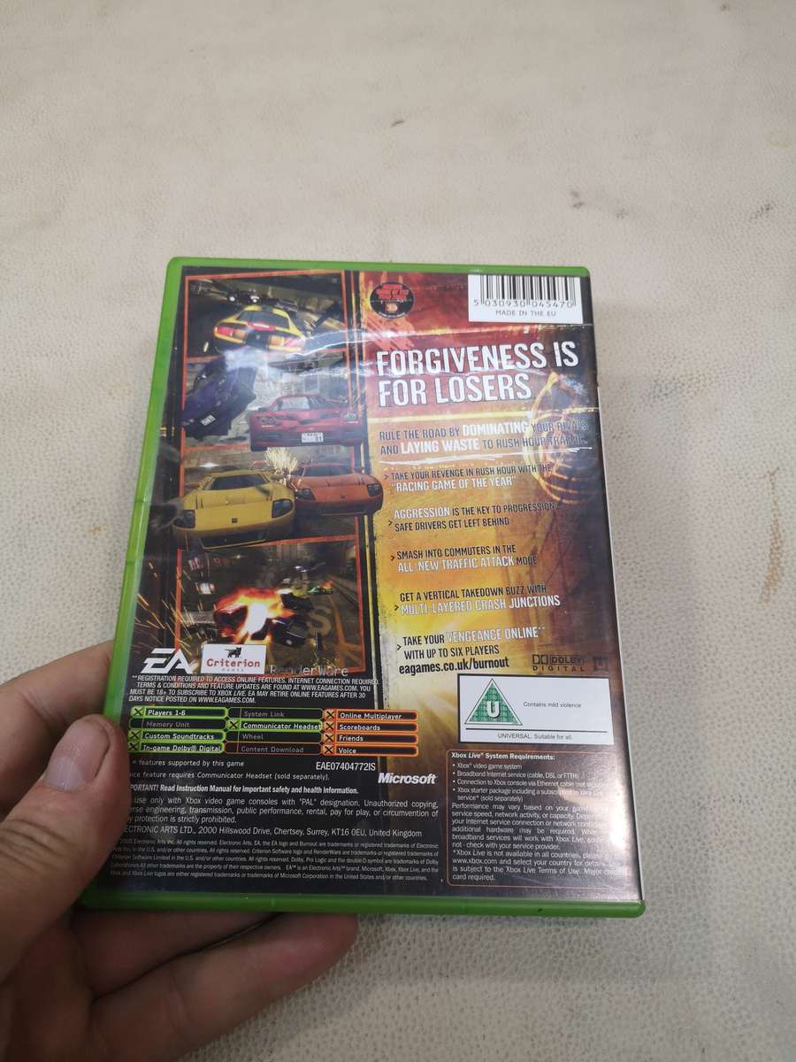 Burnout Revenge (Microsoft Xbox, 2005) CIB Complete With Manual Tested Working