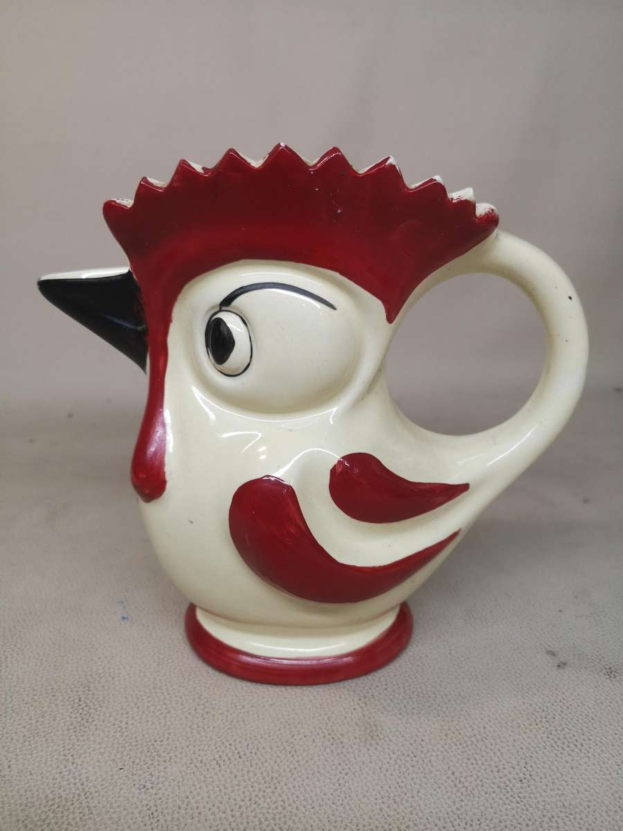 Rare 1930's Czech Ceramics - Ditmar Urbach Jug, Ceramic Rooster
