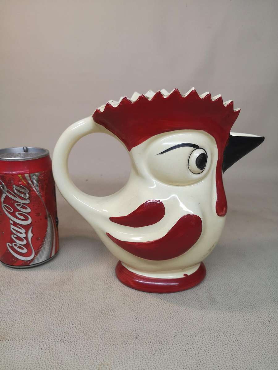 Rare 1930's Czech Ceramics - Ditmar Urbach Jug, Ceramic Rooster