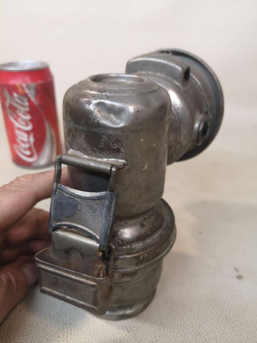 RARE ANTIQUE JOSEPH LUCAS BICYCLE OIL LAMP WITH JEWEL REFLECTORS & LENS NO.143