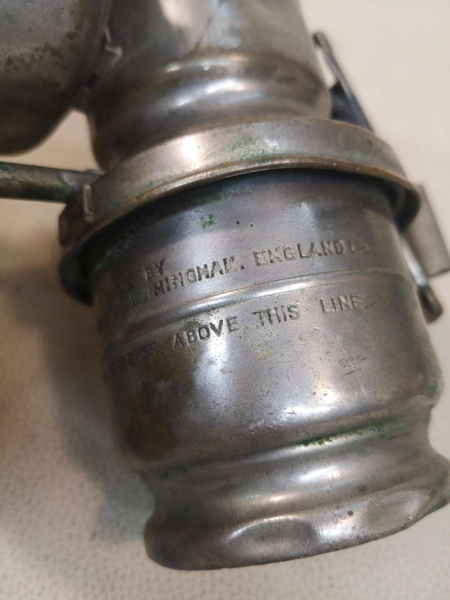 RARE ANTIQUE JOSEPH LUCAS BICYCLE OIL LAMP WITH JEWEL REFLECTORS & LENS NO.143