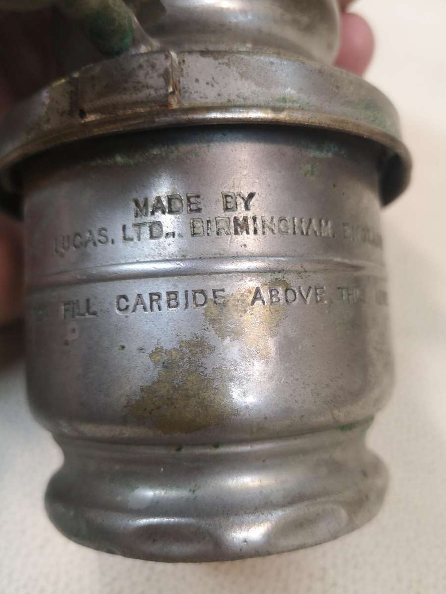 RARE ANTIQUE JOSEPH LUCAS BICYCLE OIL LAMP WITH JEWEL REFLECTORS & LENS NO.143