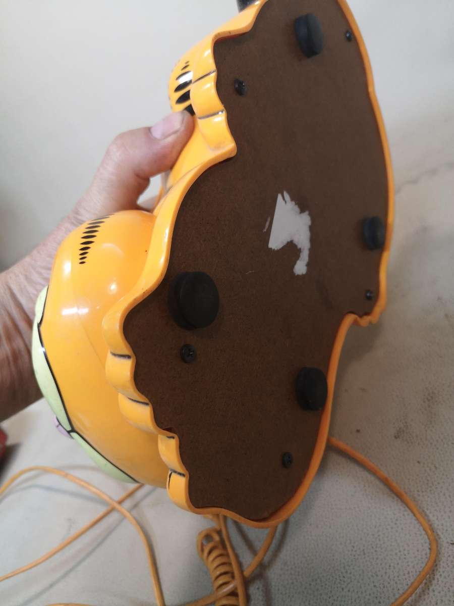Vintage Garfield Telephone Tyco Phone Landline 1981 Cat Eyes Open & Close 80s