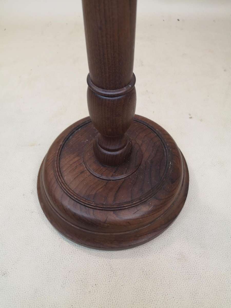 Very large Mahogany wood candle stand 540mm high
