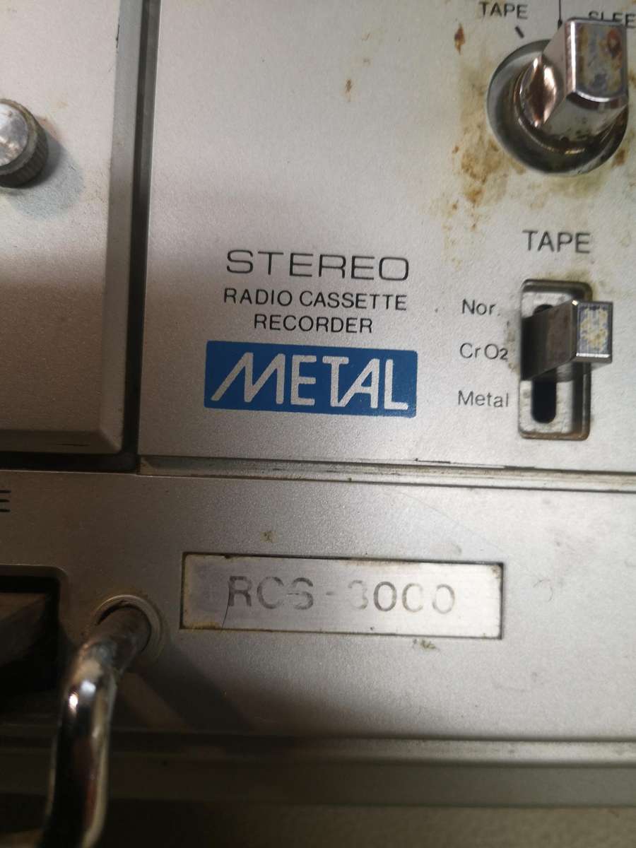 Rare RCS 3000 radio cassette tape recorder
