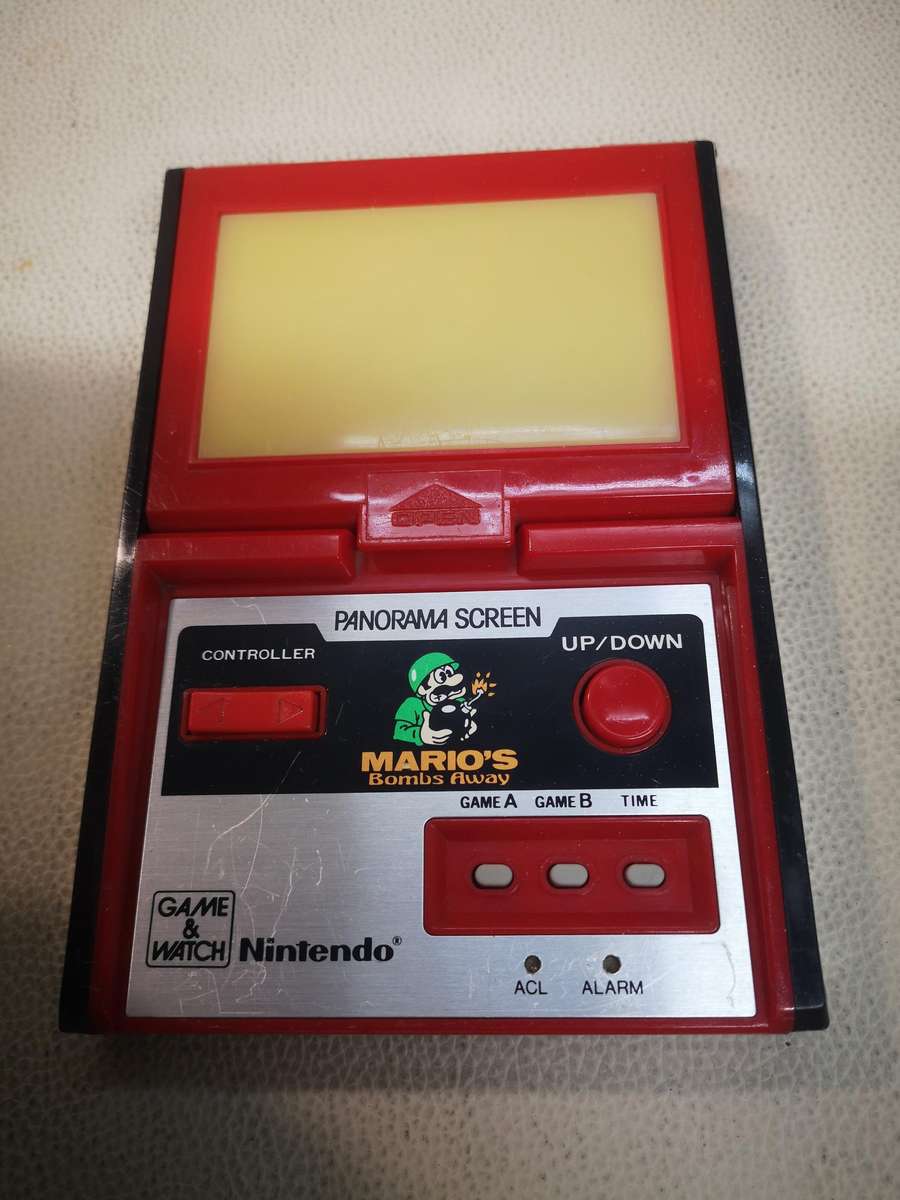 WOW!!! Mario's Bombs Away GAME & WATCH Panorama Screen 1988 Nintendo Stunning Working Condition