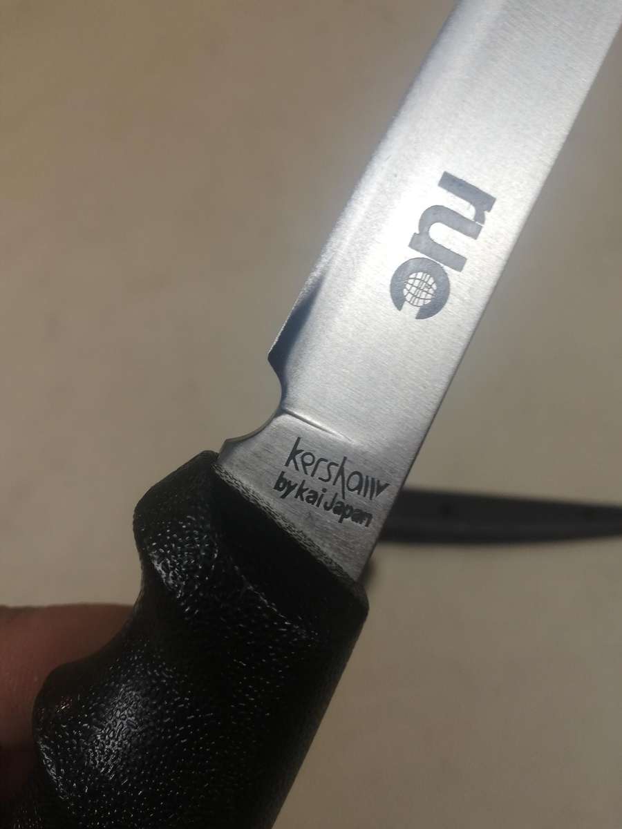 Vtg NOS Kershaw 1234 Seki Japan 6.75" Fillet Spoon Fishing Fixed Blade Knife - Like New