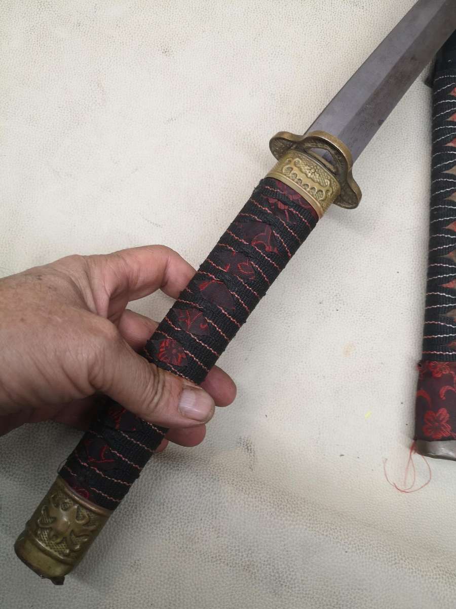 Stunning Brass and Steel Japanese Katana - Needs Sharpening 1000mm