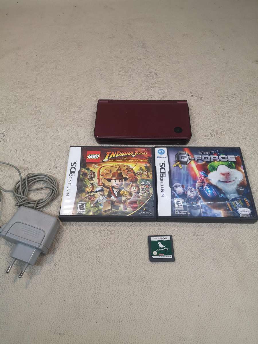 Nintendo DSi XL with 3 Games & Charger