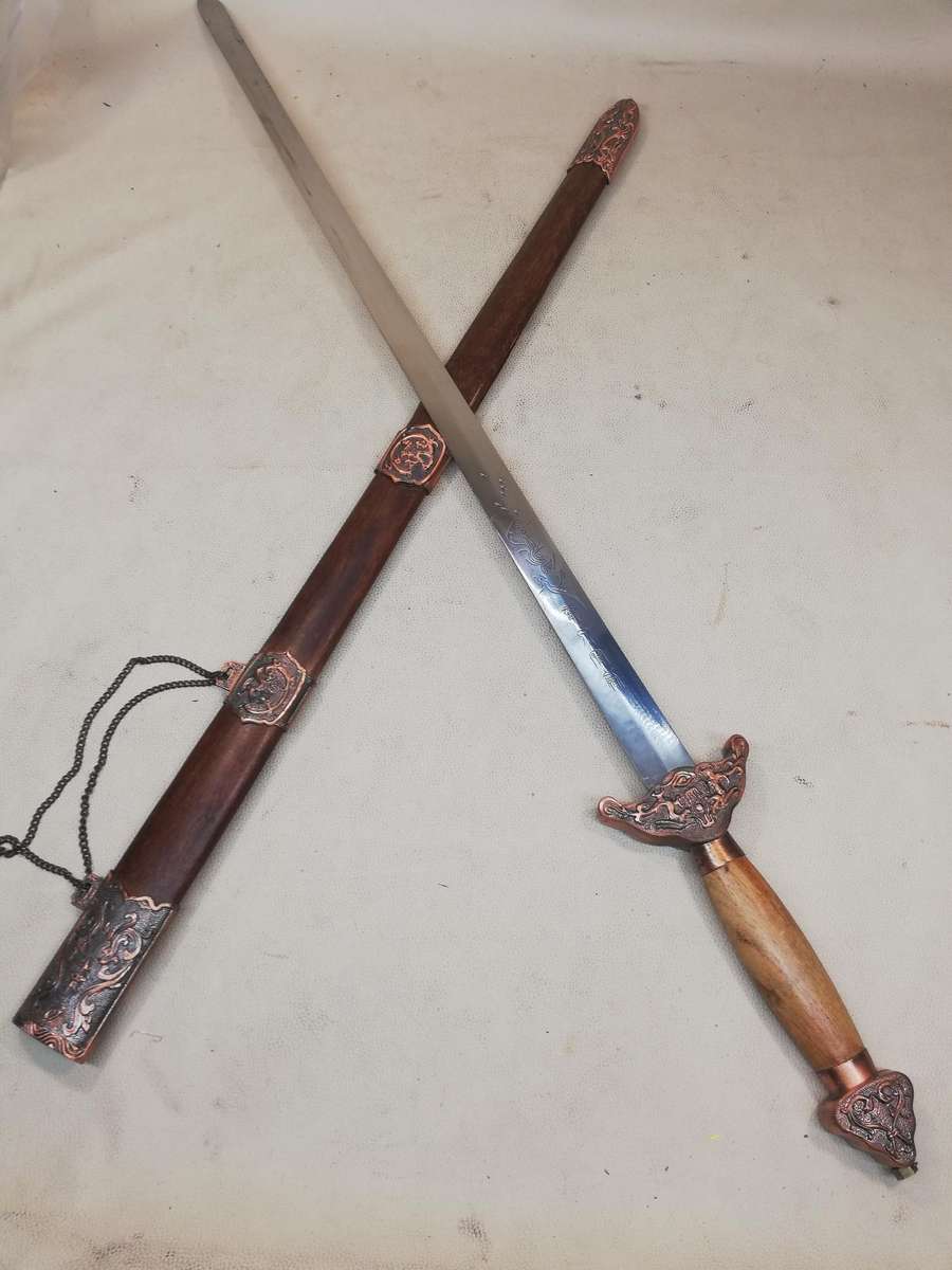 CHINESE DRAGON TAI CHI JIAN TRAINING SWORD & SCABBARD