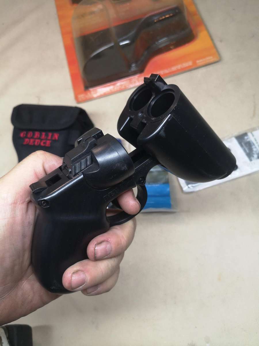 Goblin Deuce Double Barrel Airsoft Pistol Player Set Paintball Capable - Still New