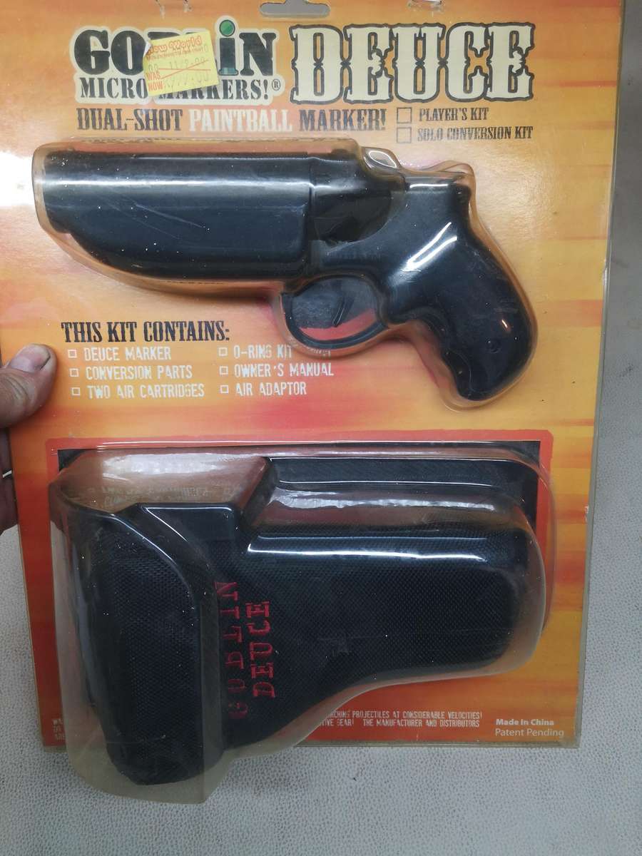 Goblin Deuce Double Barrel Airsoft Pistol Player Set Paintball Capable - Still New