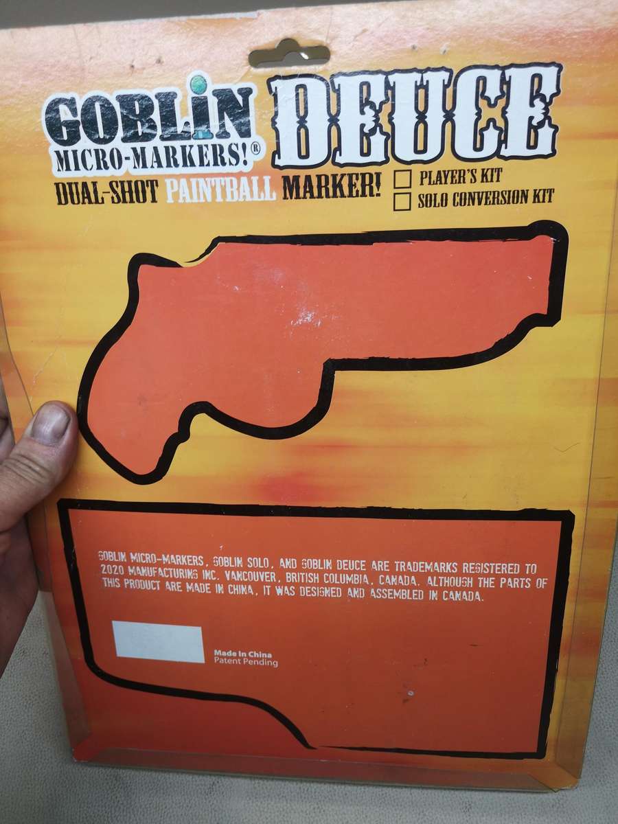 Goblin Deuce Double Barrel Airsoft Pistol Player Set Paintball Capable - Still New