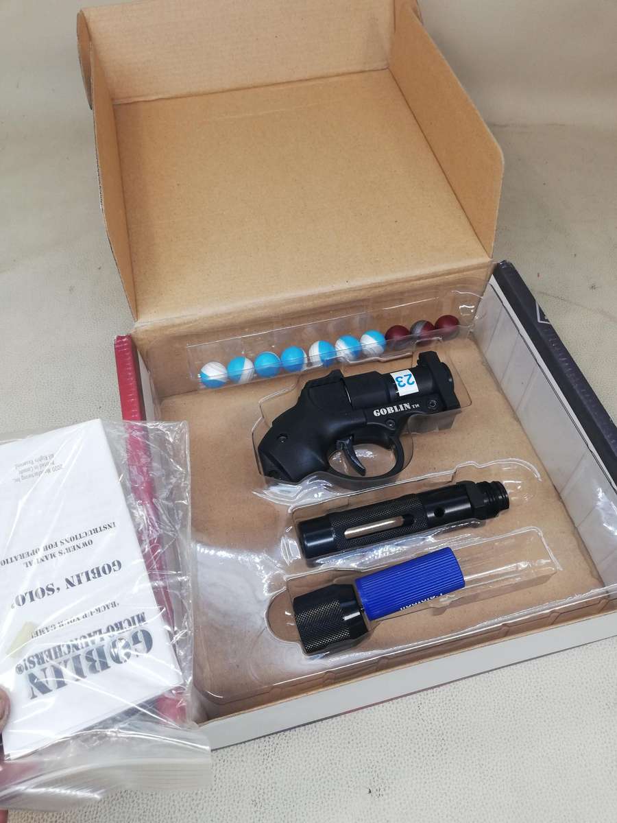 NEW GOBLIN SOLO SELF DEFENCE PAINTBALL/pepper ball PISTOL - COMPLETE IN BOX