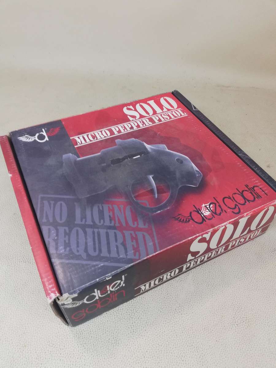 NEW GOBLIN SOLO SELF DEFENCE PAINTBALL/pepper ball PISTOL - COMPLETE IN BOX