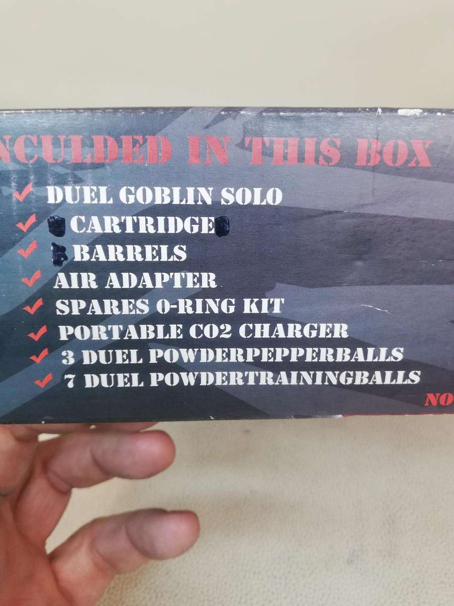 NEW GOBLIN SOLO SELF DEFENCE PAINTBALL/pepper ball PISTOL - COMPLETE IN BOX