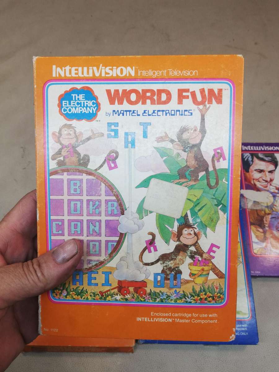 5 Vintage 1981 Mattel Intellivision Game's  - Complete