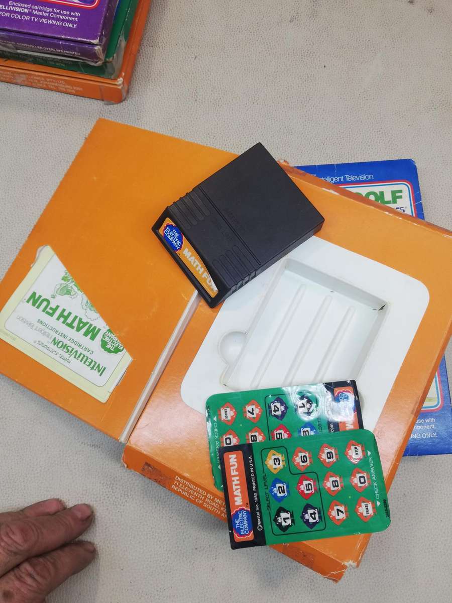 5 Vintage 1981 Mattel Intellivision Game's  - Complete