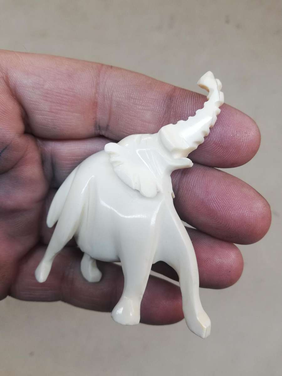 Vintage Handcrafted African Bone Animals