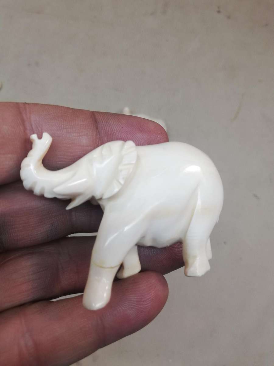 Vintage Handcrafted African Bone Animals